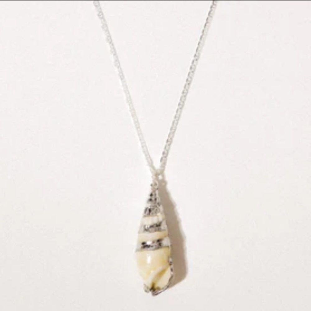 Child of Wild Silver and Cream Shell Necklace